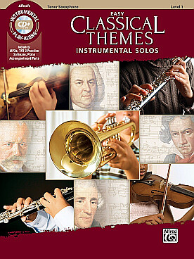 Illustration de EASY CLASSICAL THEMES INSTRUMENTAL SOLOS pour saxophone ténor