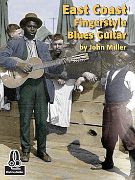 Illustration east coast fingerstyle blues guitar