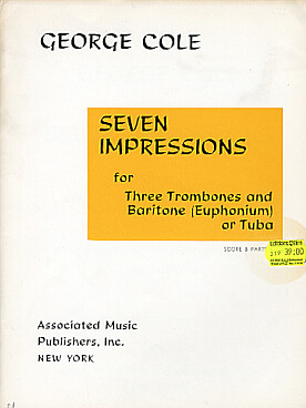 Illustration de 7 Impressions pour 3 trombones et  baryton (ou euphonium ou tuba)