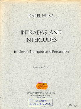 Illustration de Intradas and interludes pour 7 trompettes et percussion