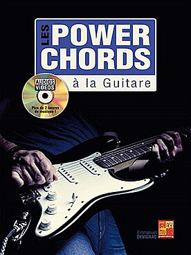 Illustration power chords a la guitare (les)