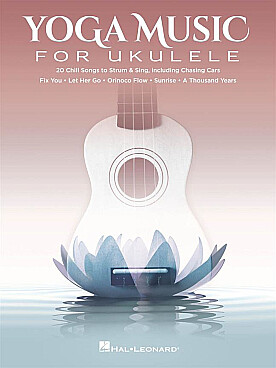 Illustration yoga music for ukulele