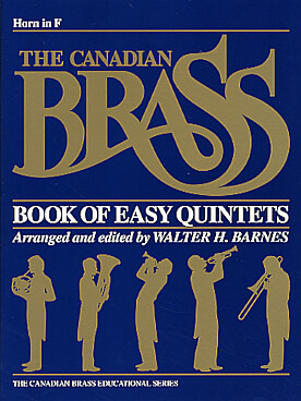 Illustration de CANADIAN BRASS BOOK OF EASY QUINTETS niveau facile - Cor