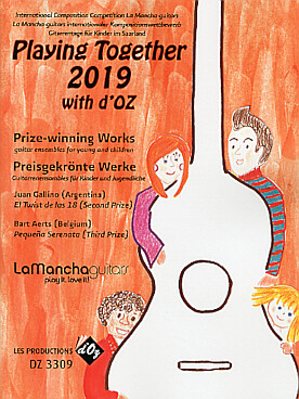Illustration de PLAYING TOGETHER 2019 with d'OZ : œuvres des lauréats du concours international de composition La Mancha- guitars 2019