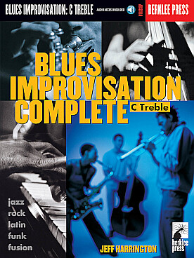 Illustration de Blues improvisation complete C treble : improvisation blues en anglais - clé de sol