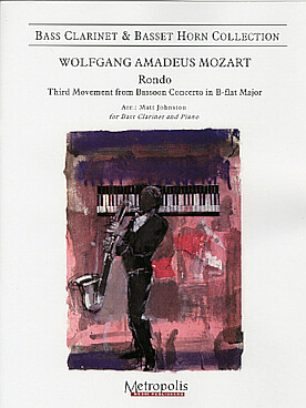 Illustration de Rondo, 3e mouvement du Concerto pour basson en si b M arrangé pour clarinette basse et piano