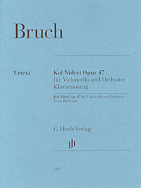 Illustration de Kol Nidrei op. 47 pour violoncelle et orchestre réd. piano