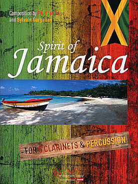 Illustration de Spirit of Jamaica pour 4 clarinettes, clarinette basse et percussion