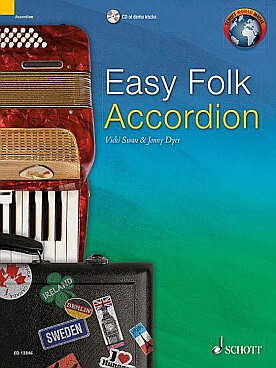 Illustration easy folk accordion