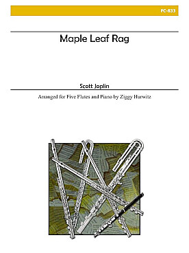 Illustration de Maple leaf rag pour 5 flûtes et piano
