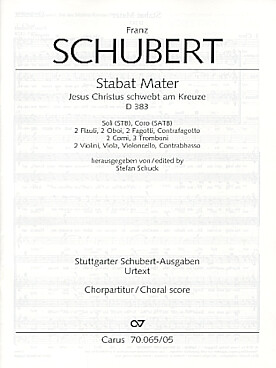 Illustration schubert stabat mater d 383 choeur