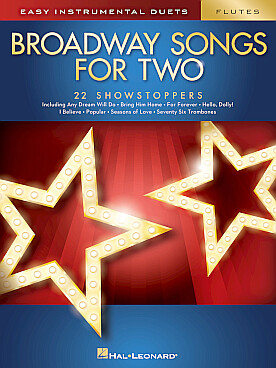 Illustration broadway songs for 2 flutes