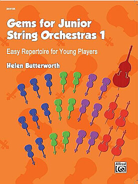 Illustration de GEMS FOR JUNIOR STRING ORCHESTRAS (C+P) - Vol. 1 Easy repertoire for young players