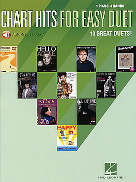Illustration de CHART HITS FOR EASY DUET