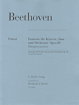 Illustration de Fantaisie op. 80 en do m pour chœur SATB et orchestre - Conducteur