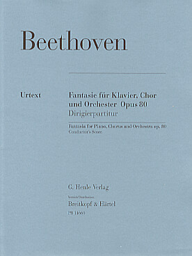 Illustration de Fantaisie op. 80 en do m pour chœur SATB et orchestre - Conducteur