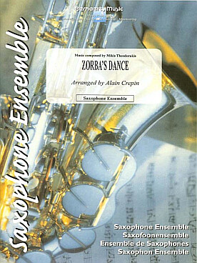 Illustration de Zorba's dance pour ensemble de saxophones