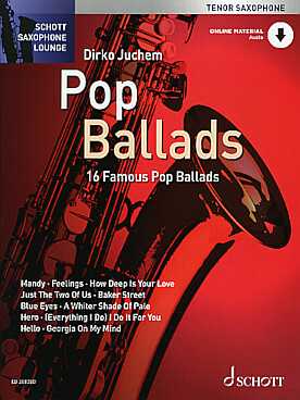 Illustration pop ballads saxophone tenor