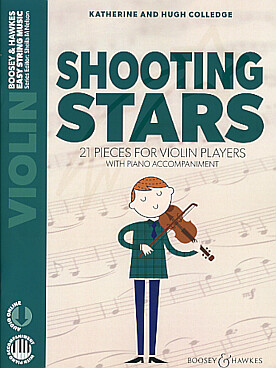 Illustration colledge shooting stars violon/piano
