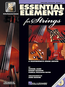 Illustration de ESSENTIAL ELEMENTS for strings avec CD - Vol. 2 : livre du professeur en anglais