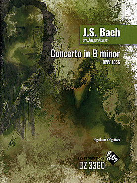 Illustration de Concerto BWV 1056 en si m (original pour clavecin et cordes), conducteur + parties séparées