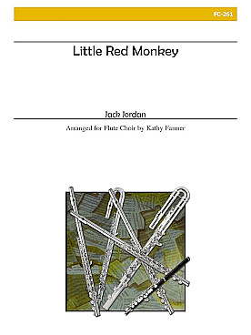 Illustration de Little red monkey pour ensemble de flûtes