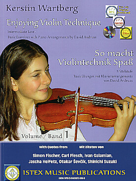 Illustration de Enjoying violin technique (anglais et allemand)
