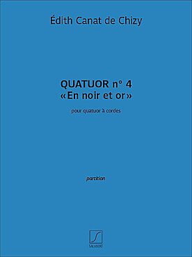 Illustration de Quatuor N° 4 "En noir et or" - Conducteur