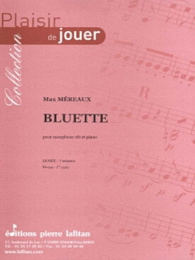 Illustration de Bluette pour saxophone si b et piano