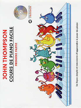 Illustration de Cours de piano facile : la façon simple et facile d'apprendre le piano - Vol. 1 (en français) avec CD et lien de téléchargement