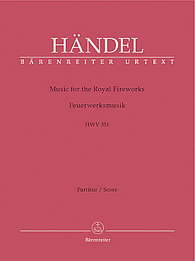 Illustration de Music for the royal fireworks ext. Water Music HWV 351 - Conducteur