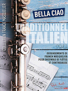 Illustration de BELLA CIAO pour ensemble de flûtes et contrebasse (cycle 2)
