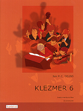 Illustration de KLEZMER 6 pour tous instruments en sib : conducteur avec 2 parties en clé de sol et 1 partie en clé de sol octave inférieure