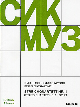 Illustration chostakovitch quatuor n° 1 op. 49