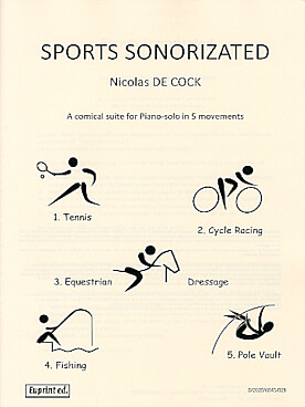 Illustration de Sports sonorizated, a comical suite for piano-solo in 5 movements