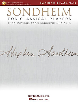 Illustration de SONDHEIM FOR CLASSICAL PLAYERS - Clarinet