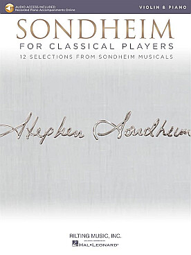 Illustration de SONDHEIM FOR CLASSICAL PLAYERS - Violin