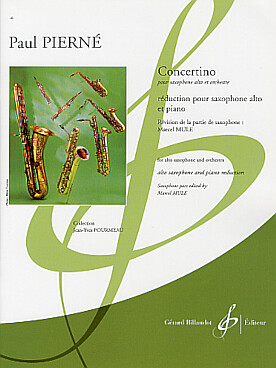 Illustration de Concertino pour saxophone et orchestre, réd. piano   