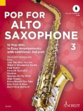 Illustration de POP FOR ALTO SAXOPHONE pour un ou deux saxophones, 12 pop hits - Vol. 3