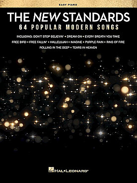 Illustration de The NEW STANDARDS : 64 popular modern songs (Easy piano)