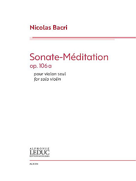 Illustration bacri sonate-meditation op. 106a