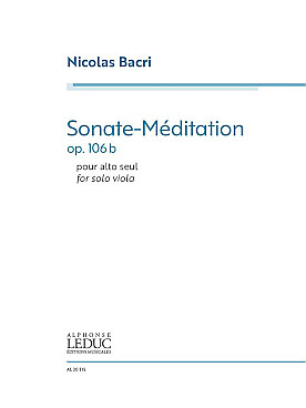 Illustration bacri sonate-meditation op. 106b