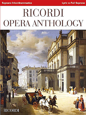Illustration ricordi opera anthology soprano