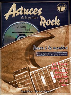 Illustration de ASTUCES de la guitare rock (ancienne édition avec CD)