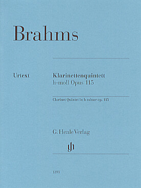 Illustration de Quintette op. 115 en si m pour clarinette en la (ou alto), 2 violons, alto et violoncelle