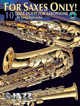 Illustration de FOR SAXES ONLY ! 10 Jazz duets for saxophone