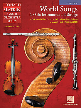 Illustration de World songs for solo instruments and strings - Conducteur