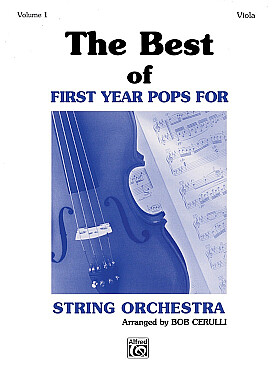 Illustration de The BEST OF FIRST YEAR POPS for string orchestra - Alto