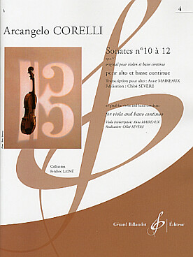 Illustration de Sonates N°10 à 12 op. 5 pour violon et piano, tr. pour alto