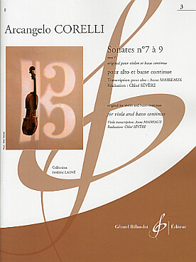 Illustration de Sonates N° 7 à 9 op. 5 pour violon et piano, tr. pour alto